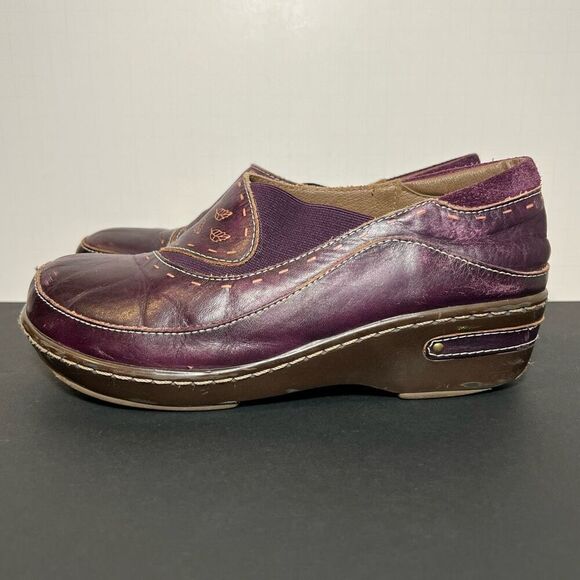 Womens SPRING STEP L'Artiste Burbank Purple Slip On Clogs / Size 7.5-8 EU 38 - Picture 3 of 8